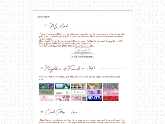 pages/links screenshot