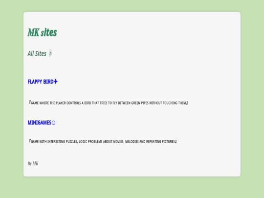 index screenshot