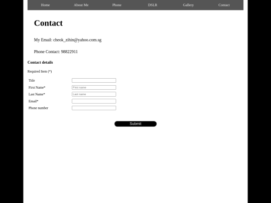 contact screenshot