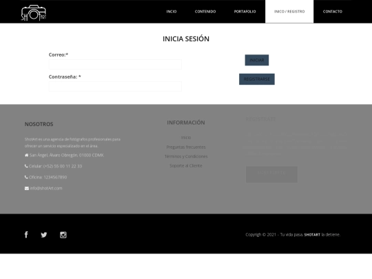 login screenshot