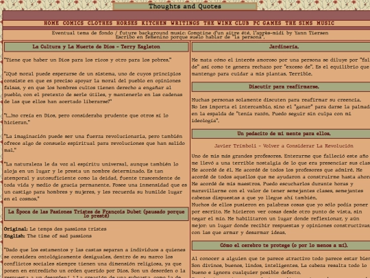 writings screenshot
