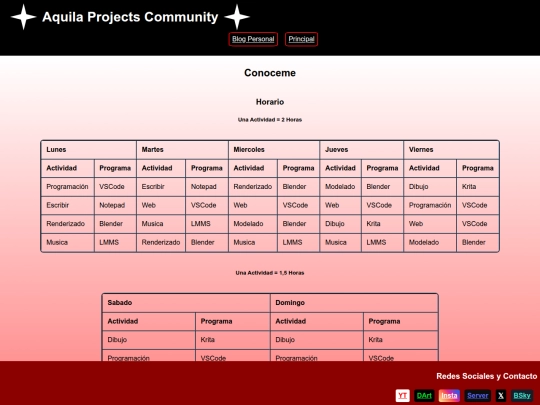 pages/conoceme screenshot