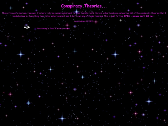 conspiracies screenshot