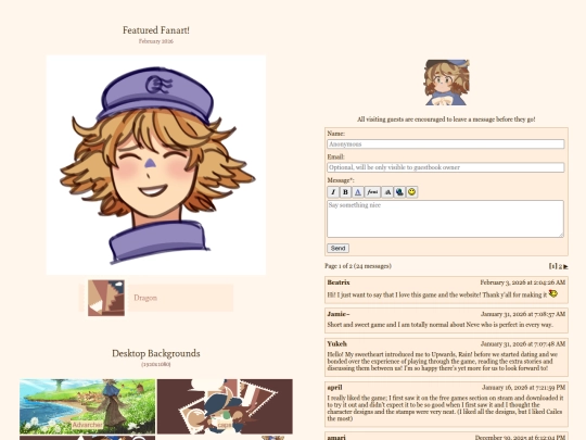 guestbook screenshot