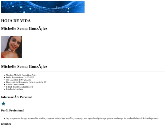 HOJA DE VIDA/hojadevida screenshot
