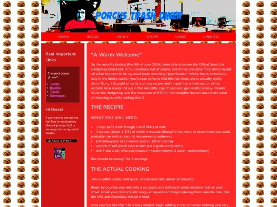 cookbook/warmwelcome screenshot