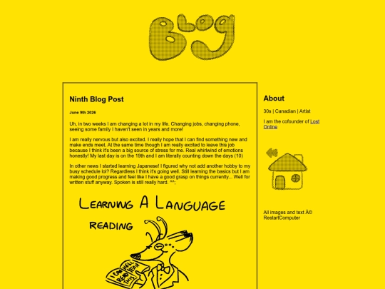 blog screenshot