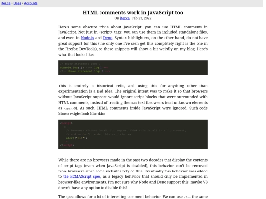 js-html-comments screenshot