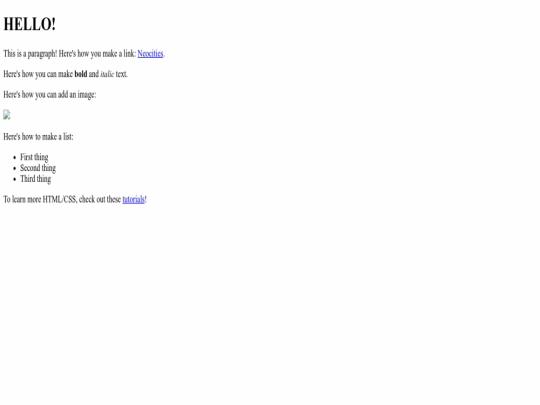 index screenshot
