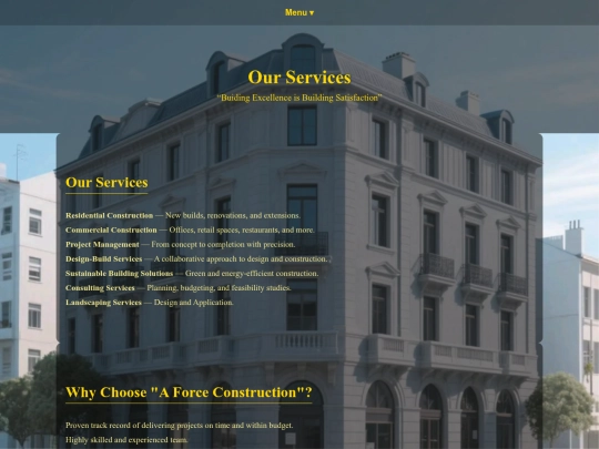 services screenshot