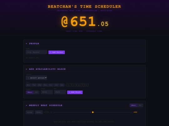 scheduler screenshot