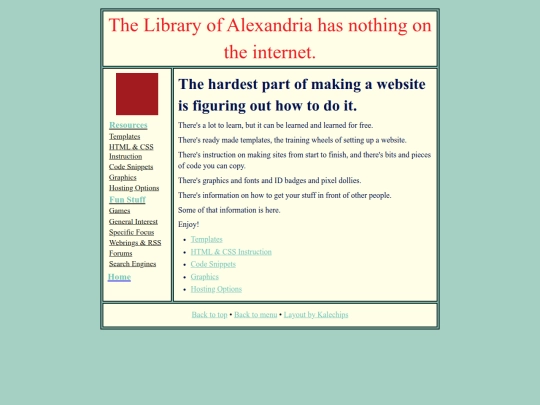 resources screenshot
