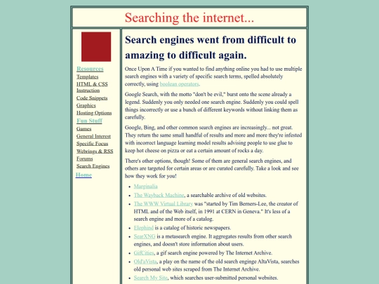 search screenshot