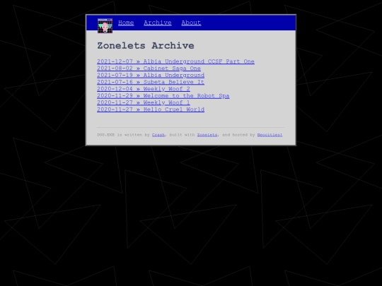 archive screenshot