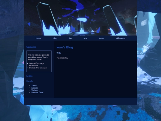 blog screenshot