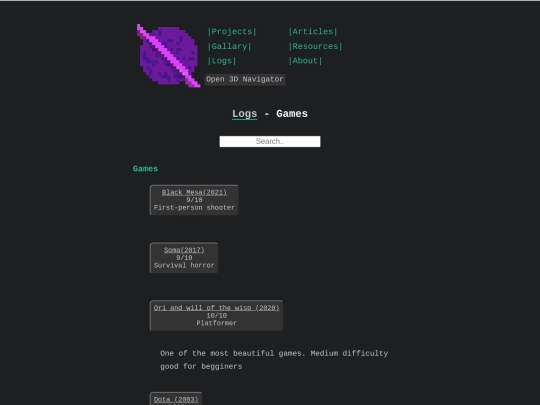 site/games screenshot