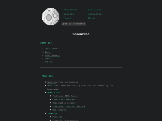 site/resources screenshot