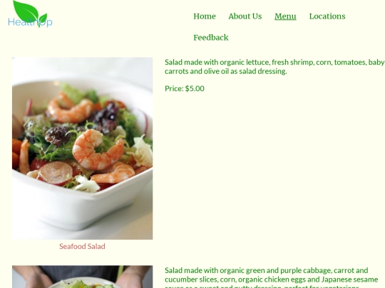 salad screenshot