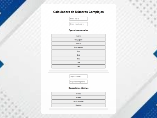 Ejercicios/calculadora_complejos screenshot