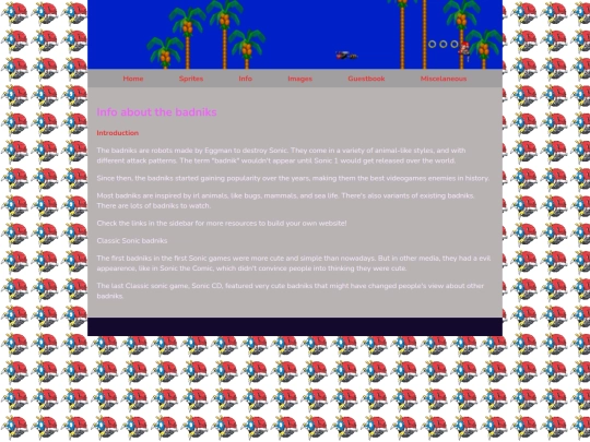 info screenshot