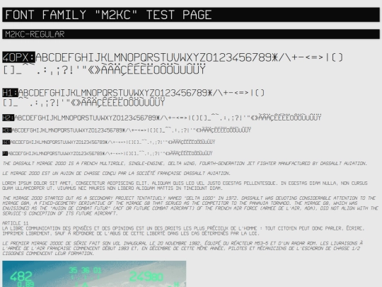 fonttestpage screenshot