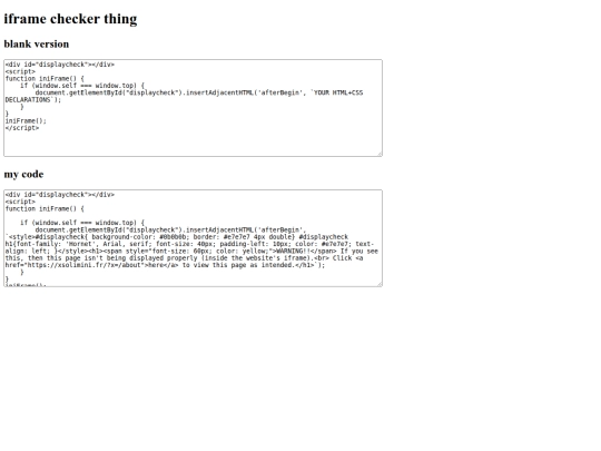 iframecheckthing screenshot