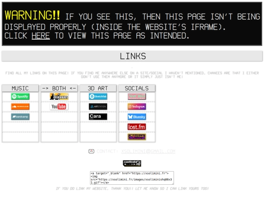links screenshot