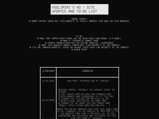 siteupdates screenshot