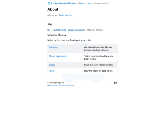 about/me/mm screenshot