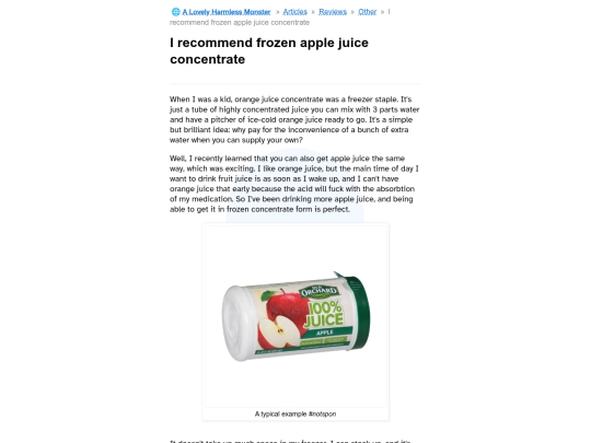 articles/reviews/other/apple-juice screenshot