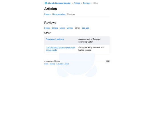 articles/reviews/other screenshot