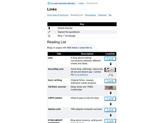 links/reading-list screenshot