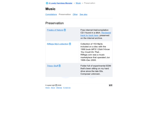 music/preservation screenshot