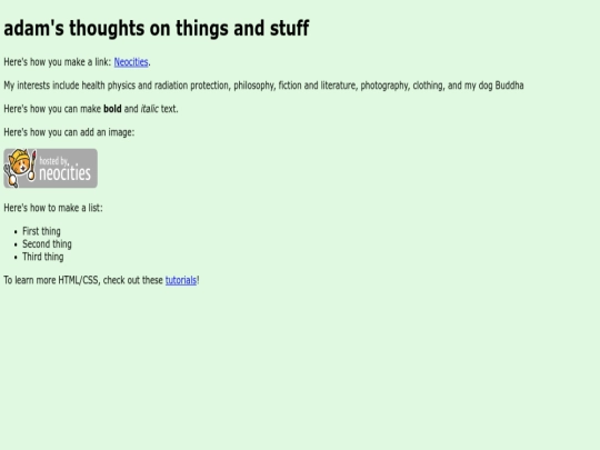 index screenshot