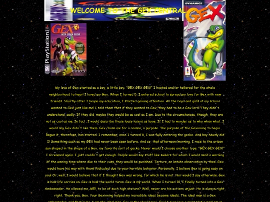 thegexcentral screenshot