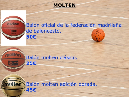 Pract12/principal/tienda/balones/molten screenshot