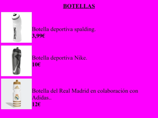 Pract12/principal/tienda/botellas/botellas screenshot
