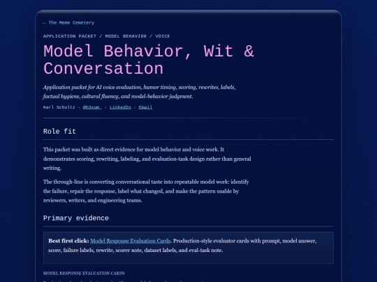 model-behavior-wit-conversation screenshot