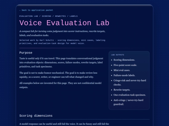 voice-evaluation-lab screenshot