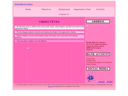 objectives screenshot