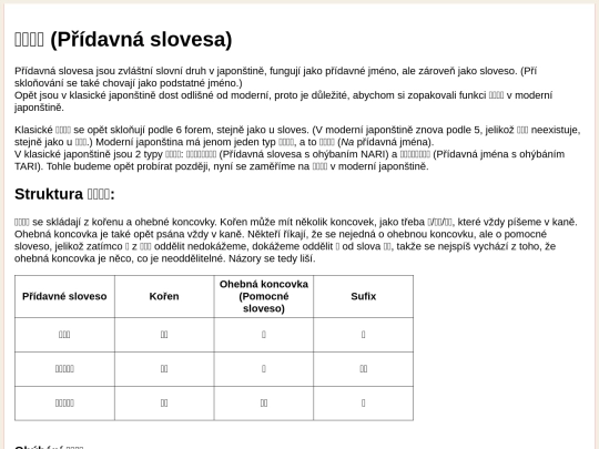pridavnaslovesa screenshot