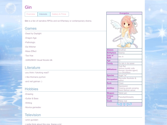 wiki/ginterests screenshot