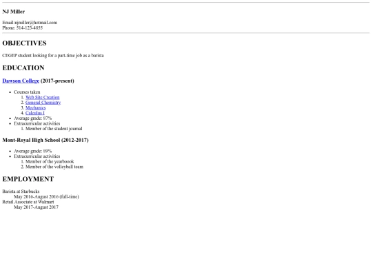 Lab2/Lab2-myCV screenshot