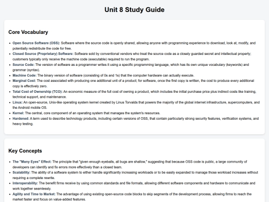 studyguideunit8 screenshot
