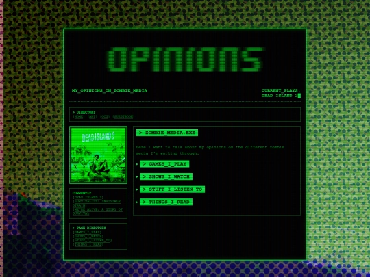 Opinions screenshot