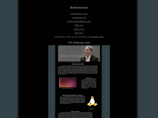 References screenshot