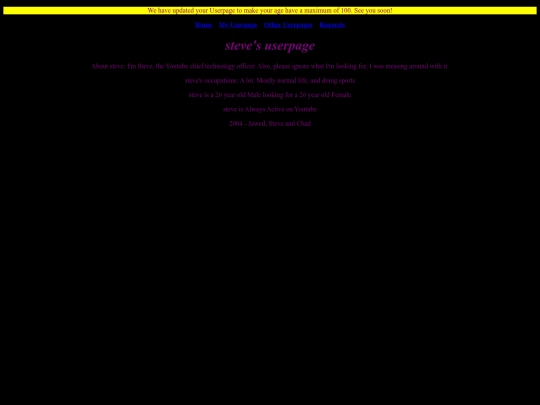 2004/July 15/steveuser screenshot
