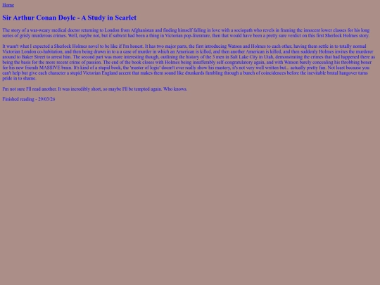 BooksRead/AStudyInScarlet screenshot