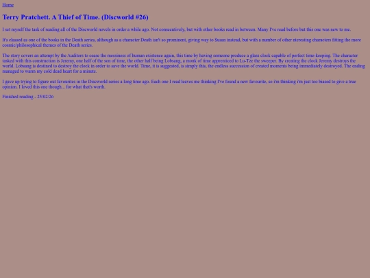 BooksRead/AThiefofTime screenshot