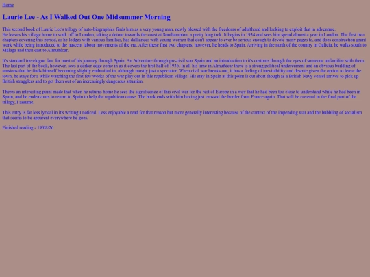 BooksRead/AsIWalkedOut screenshot